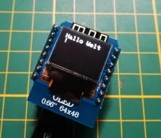 Wemos D1 Mini - 0,66 Zoll OLED Display 