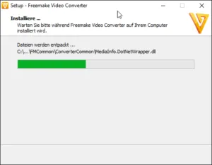 entpacken & einrichten der Software