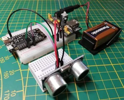 ESP32 mit Ultraschall Abstandssensor HC-SR04