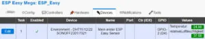 ESP Easy - DHT11 Sensordaten in der Übersicht