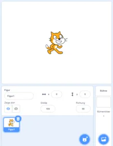 Bühne & Einstellungen zur Figur