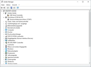 USB Gerät einrichtet aber trotzdem nicht korrekt erkannt
