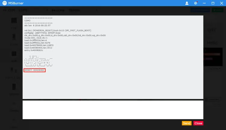 API Key im M5Burner - 