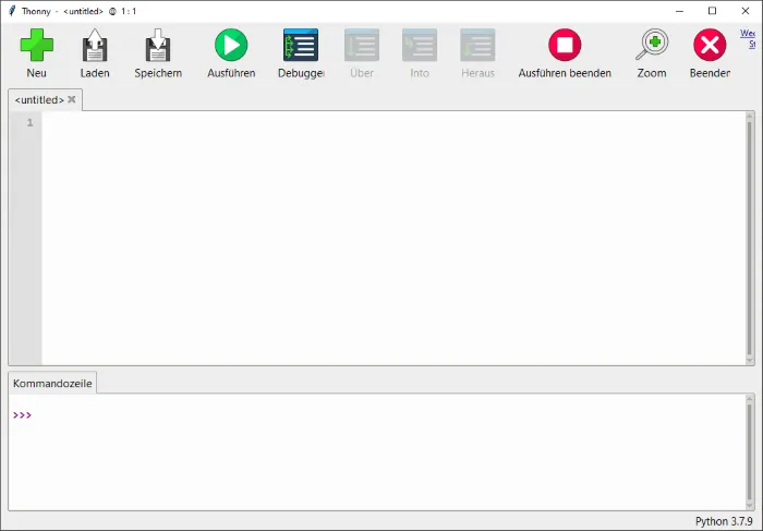 IDE Thonny - erster Start