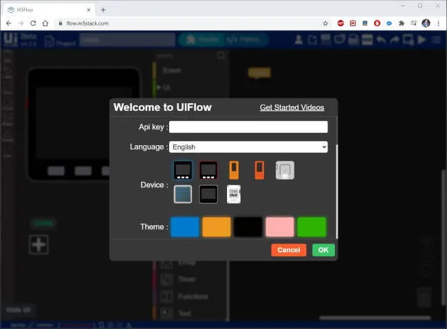 Startseite - UI Flow