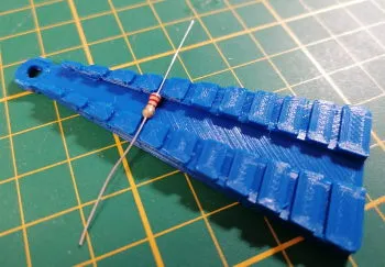 3D gedruckte Abbiegevorrichtung für Widerstände