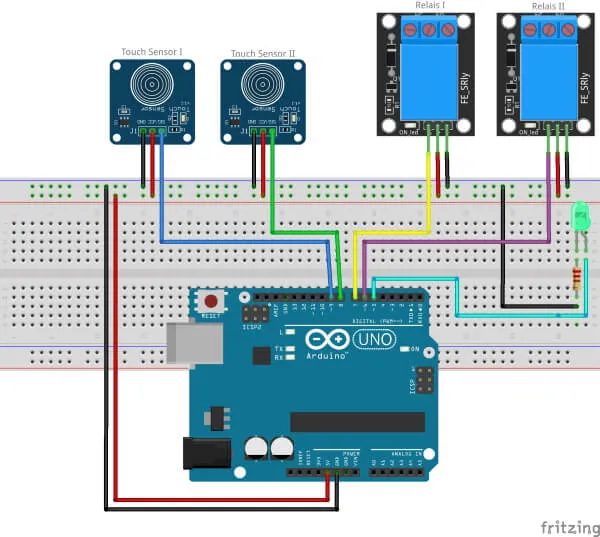 Aufbau der Schaltung