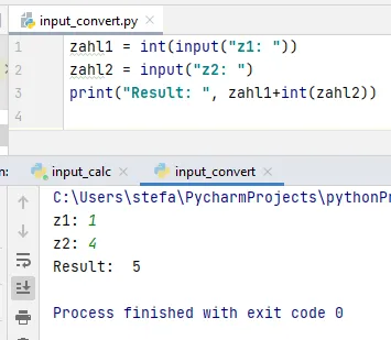 konvertieren von Zeichenkette zu Zahl