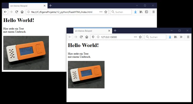 HTML Seiten im Browser