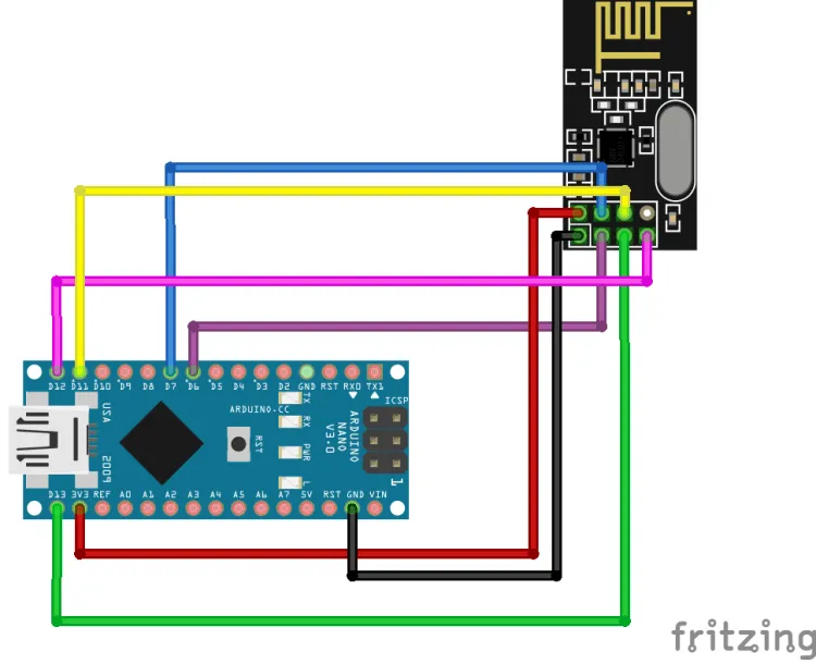 Schaltung für den Sender