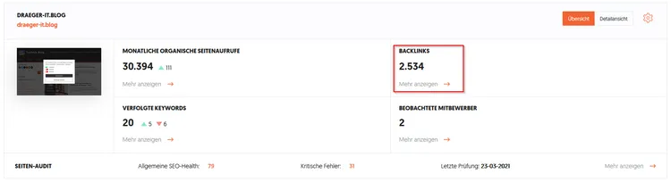 Ubersuggest - aktuelle Backlinks auf der Domain draeger-it.blog Ubersuggest - aktuelle Backlinks auf der Domain draeger-it.blog