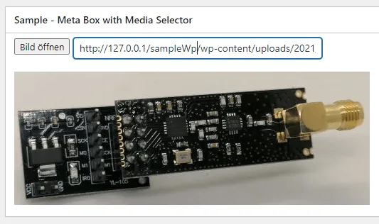 WordPress - einfache Meta Box mit Bild