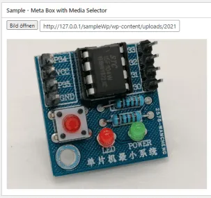 WordPress - einfache Meta Box mit Bild