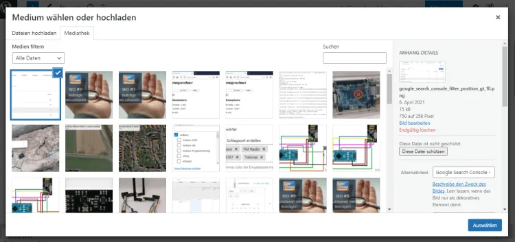 WordPress - Media Selector