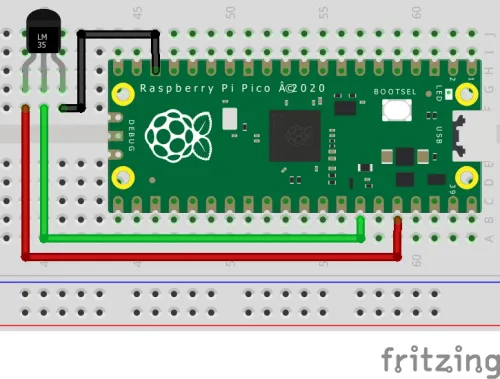 analoger Temperatursensor LM35DZ am Raspberry PI Pico