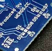 Lötaugen für das setzen des digitalen Pins