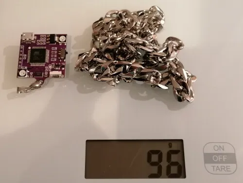Gewicht der Panzerkette inkl. Arduino atmega32u4 Board