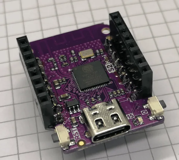 Pinleisten auf dem Lolin S2 mini