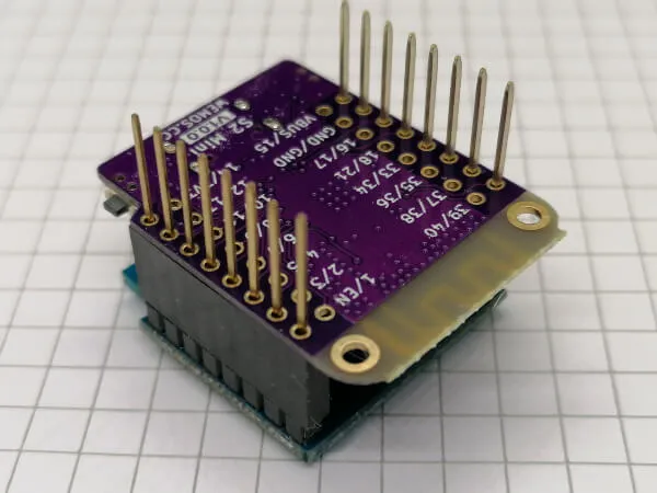 Pinleisten auf dem Lolin S2 mini