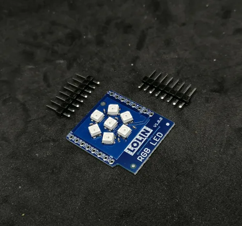 Lieferumfang des RGB LED Shields