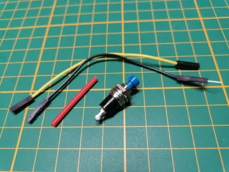 Teile für den Aufbau des Tasters