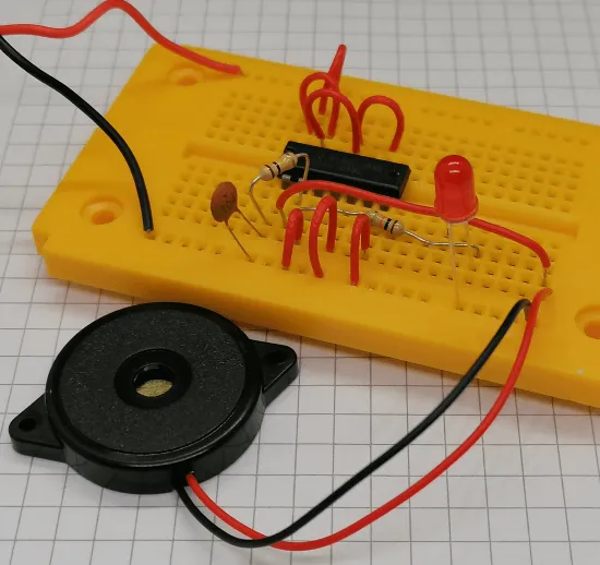 Aufbau der Schaltung für einen 