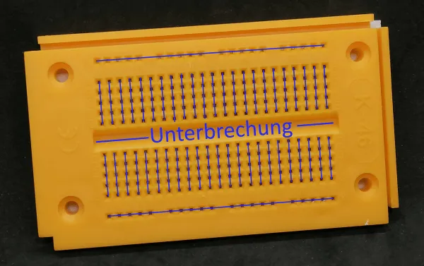 270 Pin Steckbrett - Kontaktbelegung