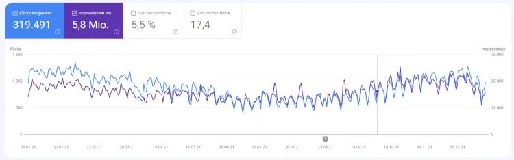 Google Leistung 2021