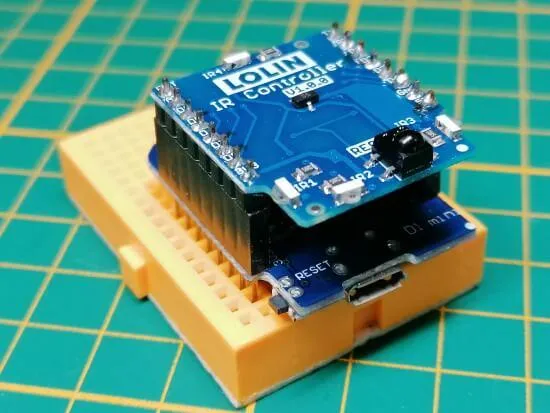 IR Controller Shield auf Wemos D1 mini