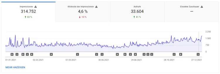 YouTube Statistik - 2021