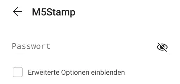 Aufbau einer WiFi-Verbindung mit einem Android Handy - Schritt 2