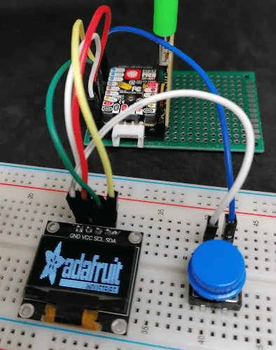 M5Stamp Pico Mate - OLED Display & Taster