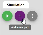 Schaltfläche zum hinzufügen von Bauteilen