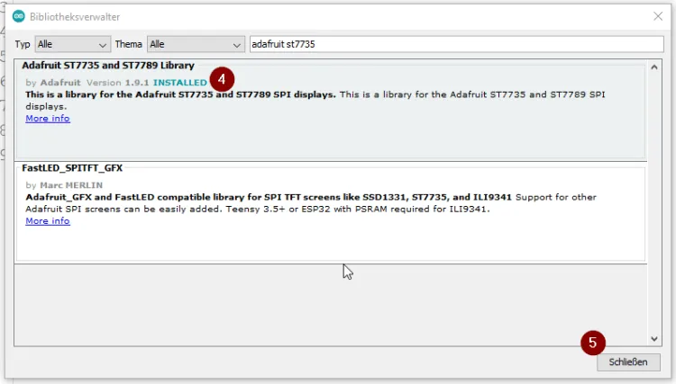 Schritt 3 - fertigstellen der Installion