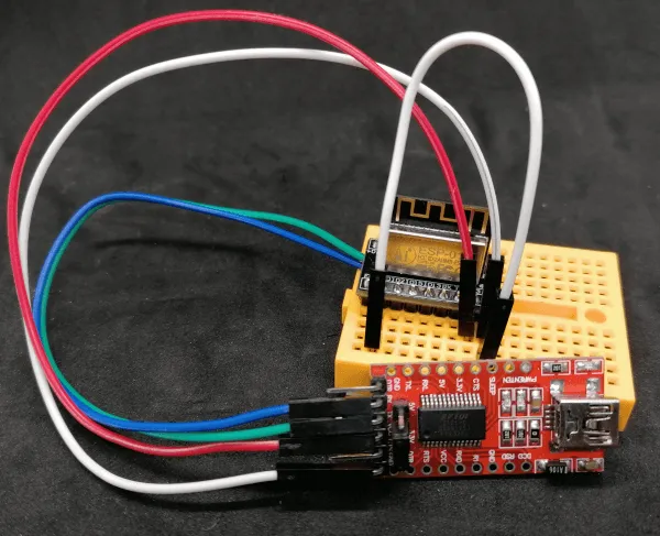 ESP-01M am FTDI Modul