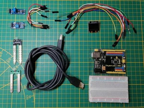 Bauteile für den Aufbau der Schaltung