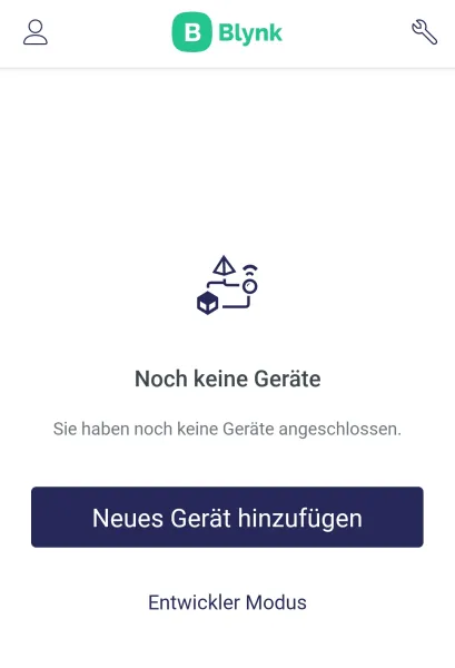 Blynk IoT - neues Gerät erstellen