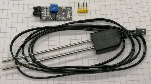 Bodenfeuchtesensor mit Metallstäben