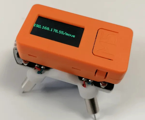 M5StickC mit Adresse für die WiFi Steuerung