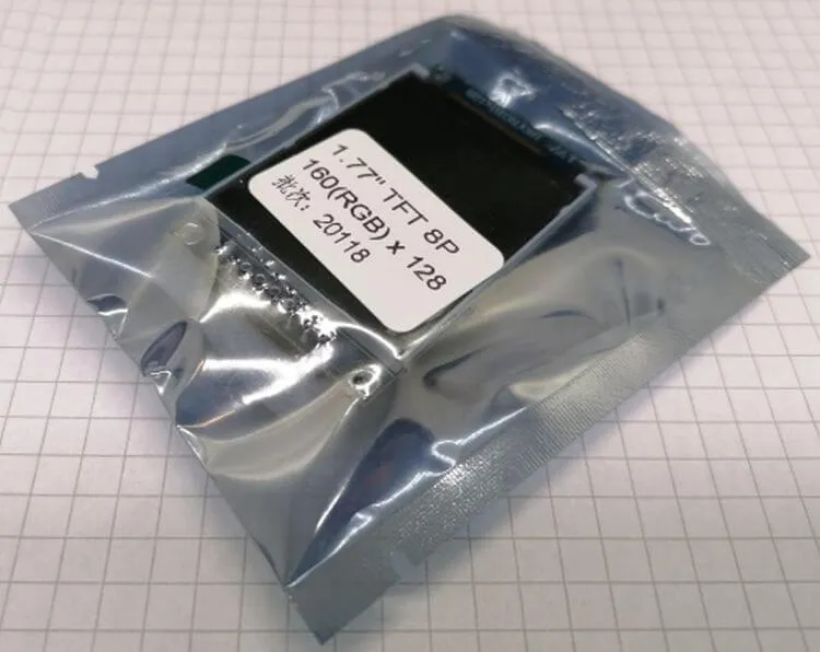Verpackung des TFT Displays