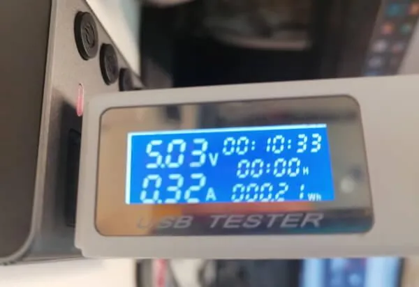 min. Energieverbrauch Screenbar Halo