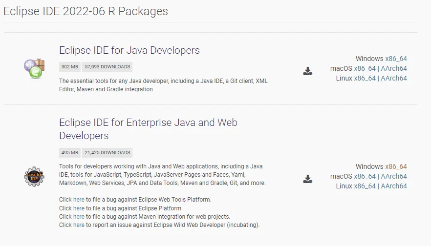 download von ZIP-Packages