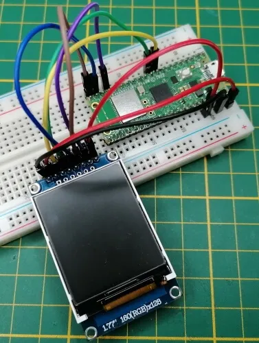 Schaltung - RP2040 mit TFT Display