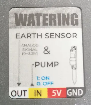 Pinout der M5 UNIT Watering