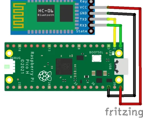 Bluetooth Modul HC-06 am Raspberry Pi Pico
