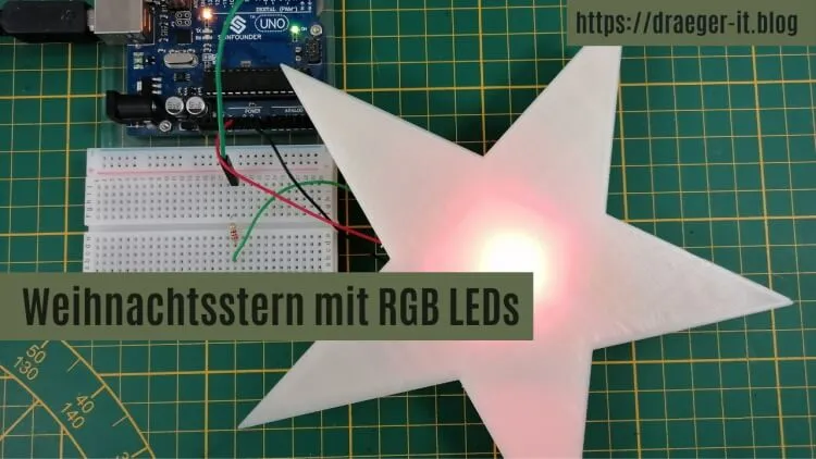 Weihnachtsstern mit RGB LEDs WS2812B - Teil1 Aufbau