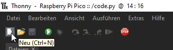 Thonny IDE - neuen Reiter anlegen