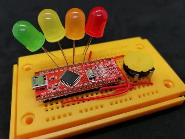Schaltung - Arduino Nano V3 LEDs & Drehpotentiometer