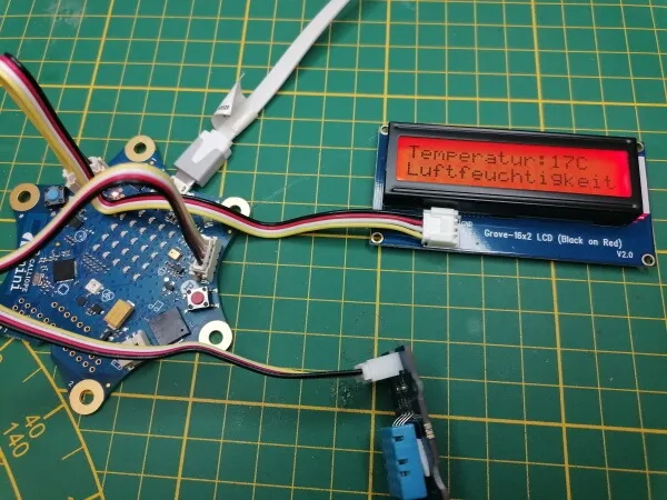 Calliope Mini 1.3 mit DHT11 Sensor & LCD-Display