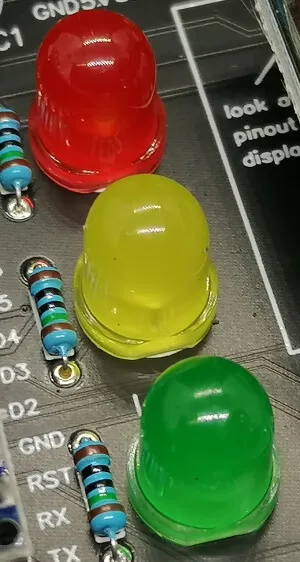 farbige 8mm LED am Funduino-Cube